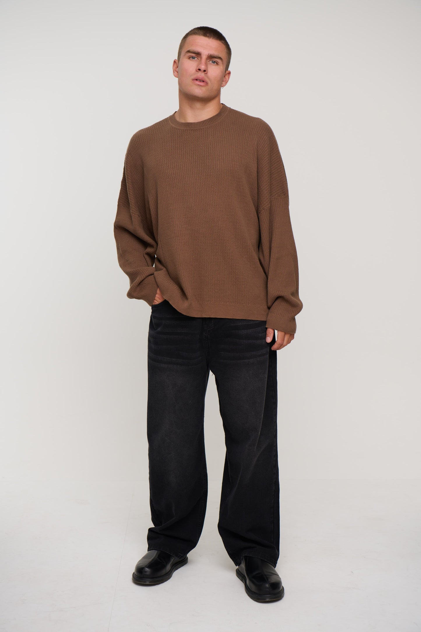 Lightweight Texture Sweat Choc