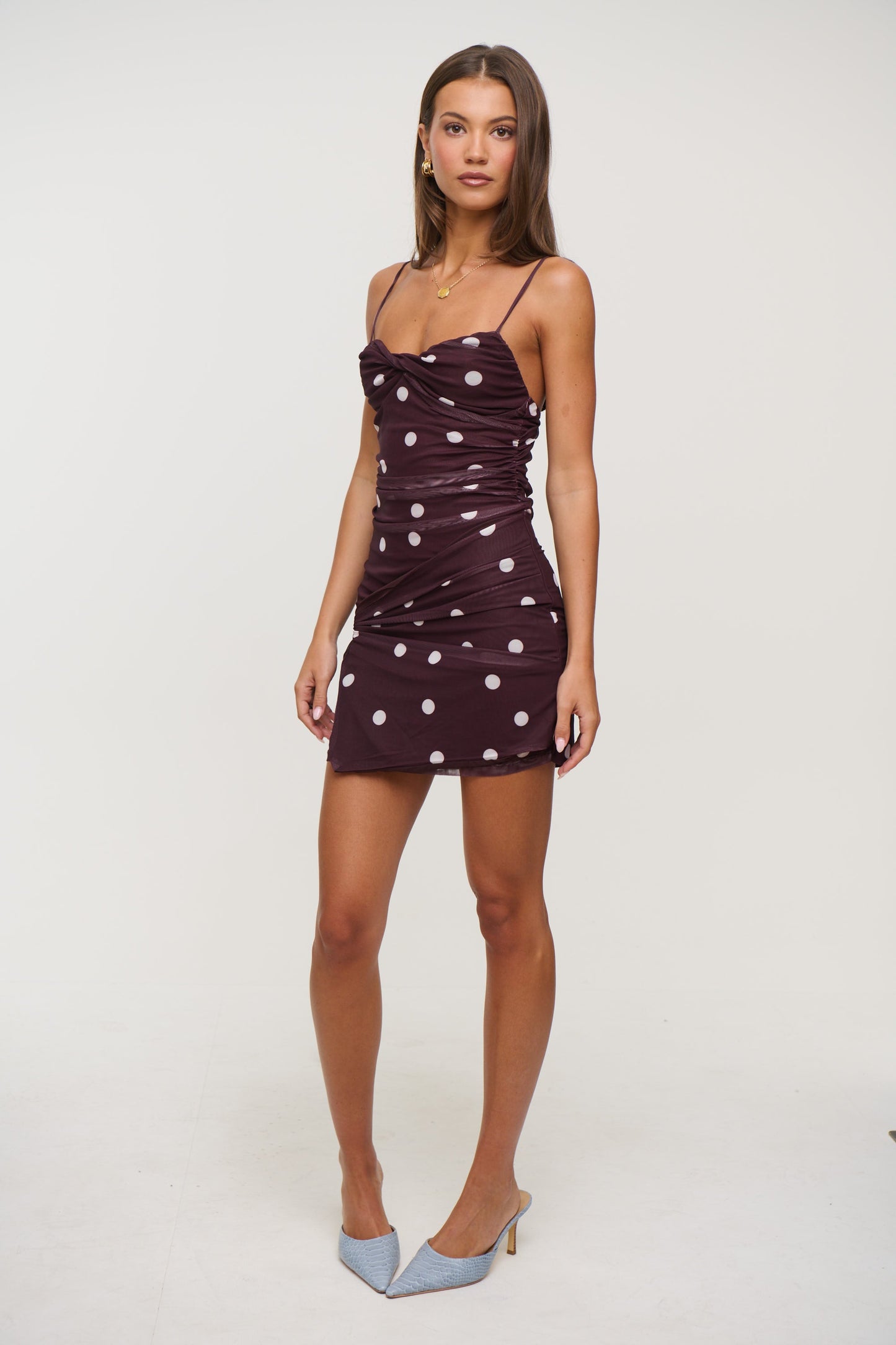 Esme Mini Dress Chocolate - FINAL SALE