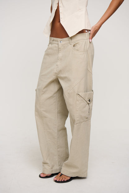 Annie Cargo Pant Stone