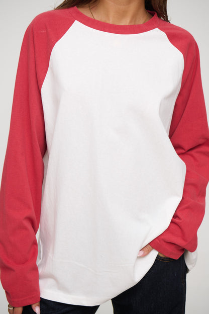Kravitz Baseball Tee Crimson