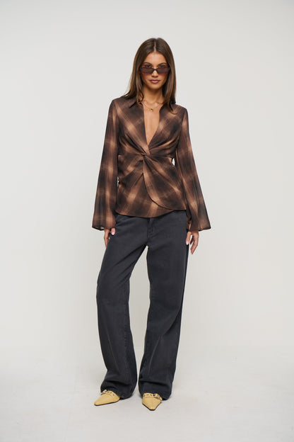 Blaire Long Sleeve Brown