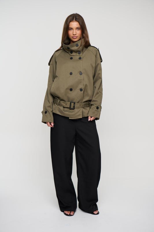 Alessia Trench Khaki