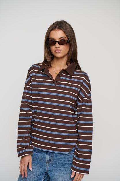 Jett Long Sleeve Chocolate