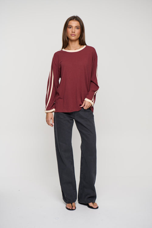 Hollis Long Sleeve Wine
