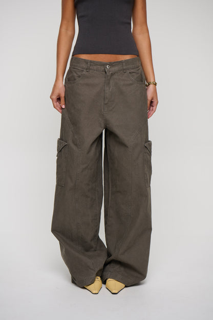 Annie Cargo Pant Dark Grey
