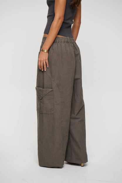 Annie Cargo Pant Dark Grey