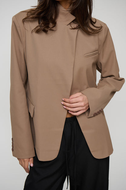 Florencia Blazer Taupe