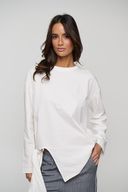 Blake Long Sleeve Tee Vanilla