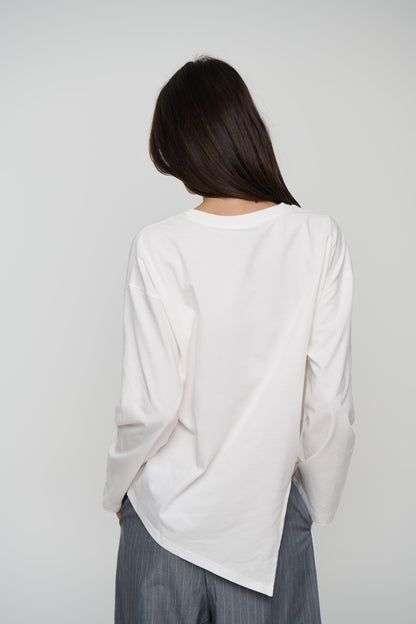 Blake Long Sleeve Tee Vanilla