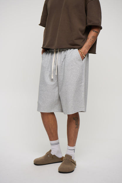 Drop Cotton Short Grey