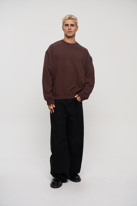 Caddy Crew Jumper Choc