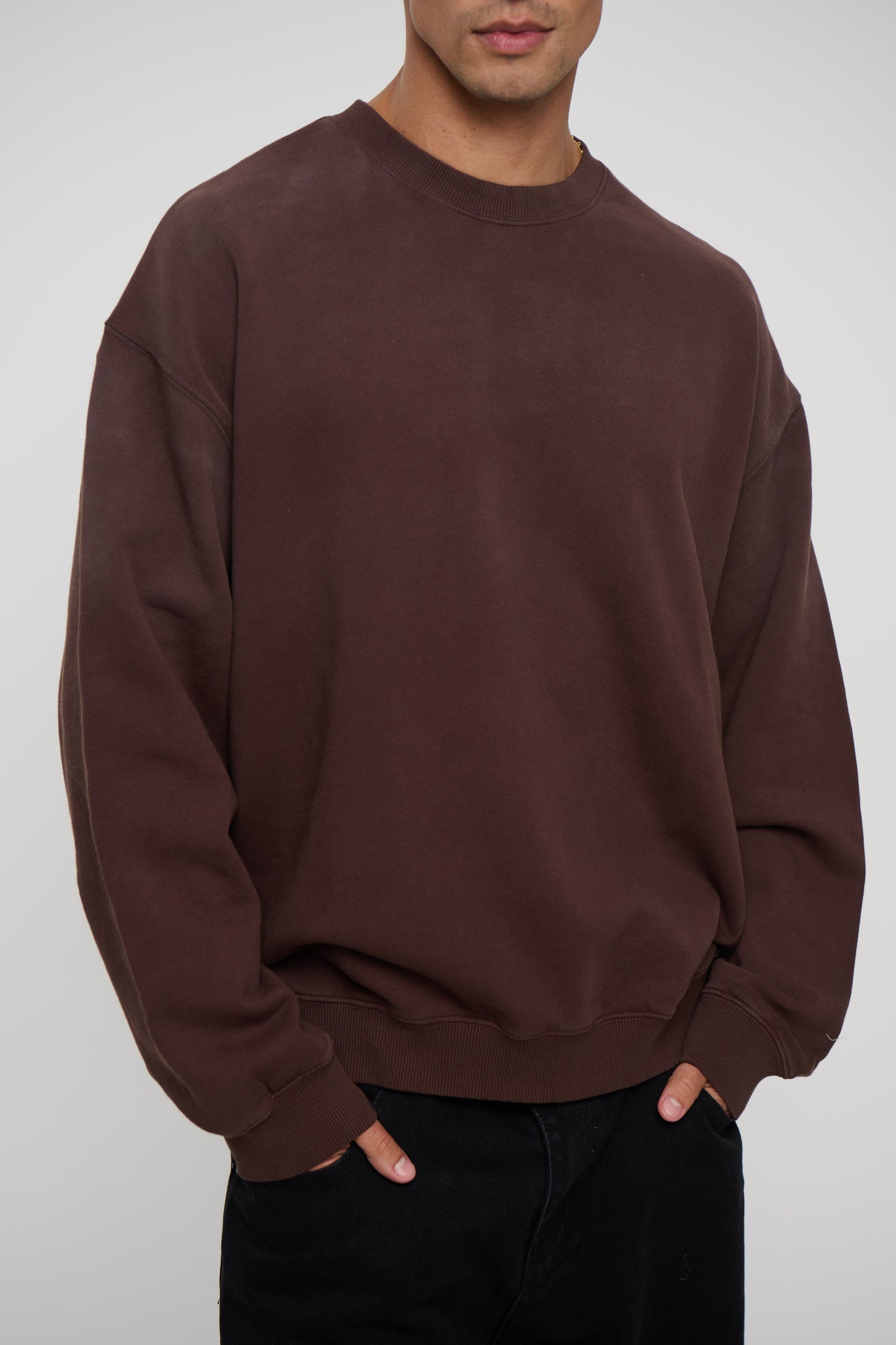 Caddy Crew Jumper Choc