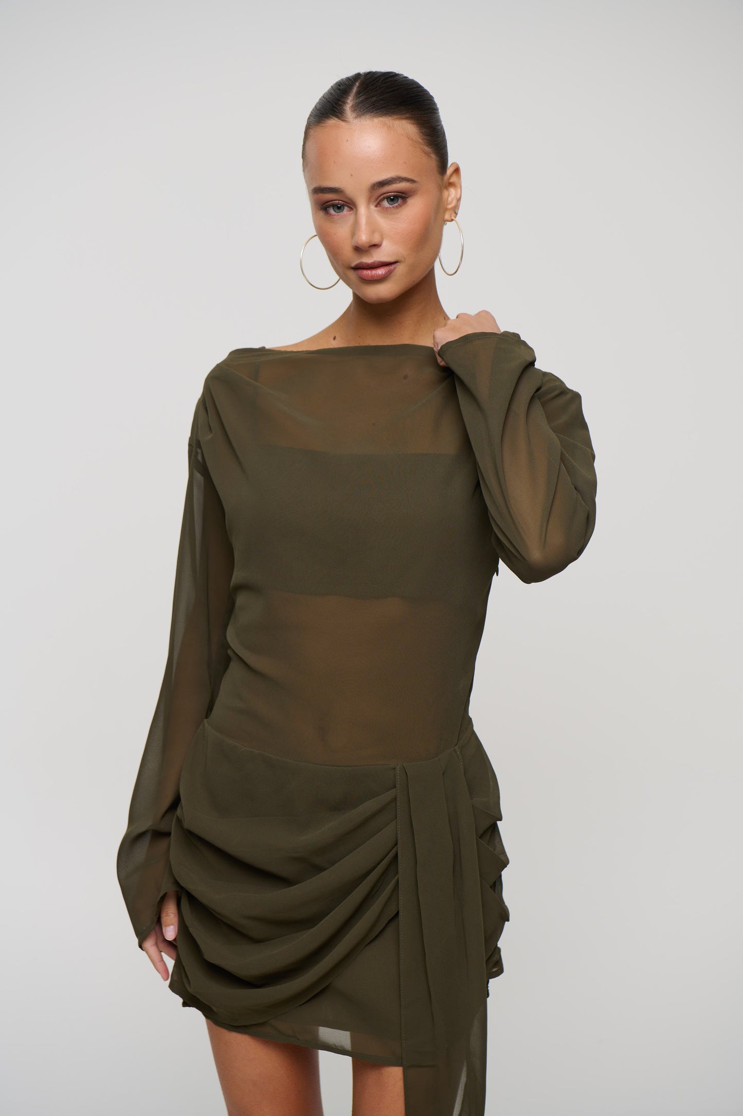Lake Mini Dress Khaki