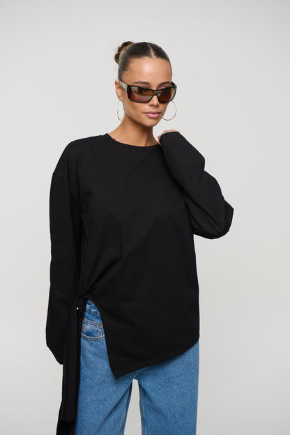 Blake Long Sleeve Tee Black