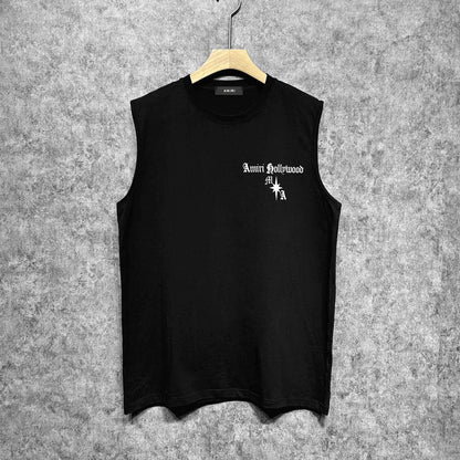 Amiri tank top sanskrit printing