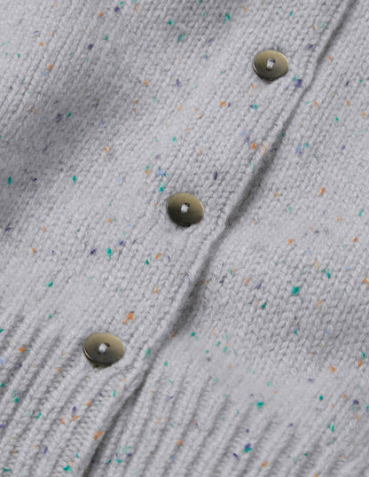 Beaufort Cashmere Cardigan-Winter Slate Nep
