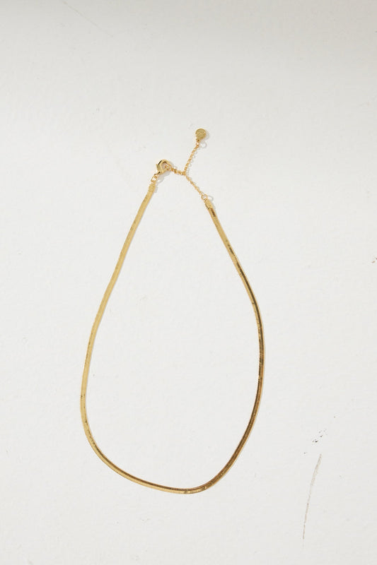Bold Snake Gold Plated Necklace