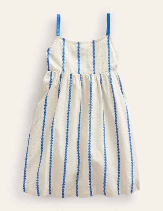 Back Detail Cut Out Dress-Ivory