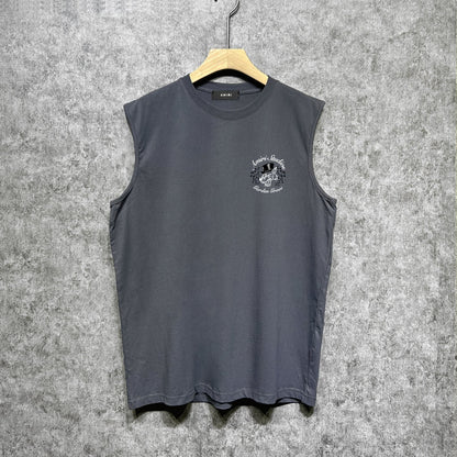 Amiri tank top hat big gray wolf printing