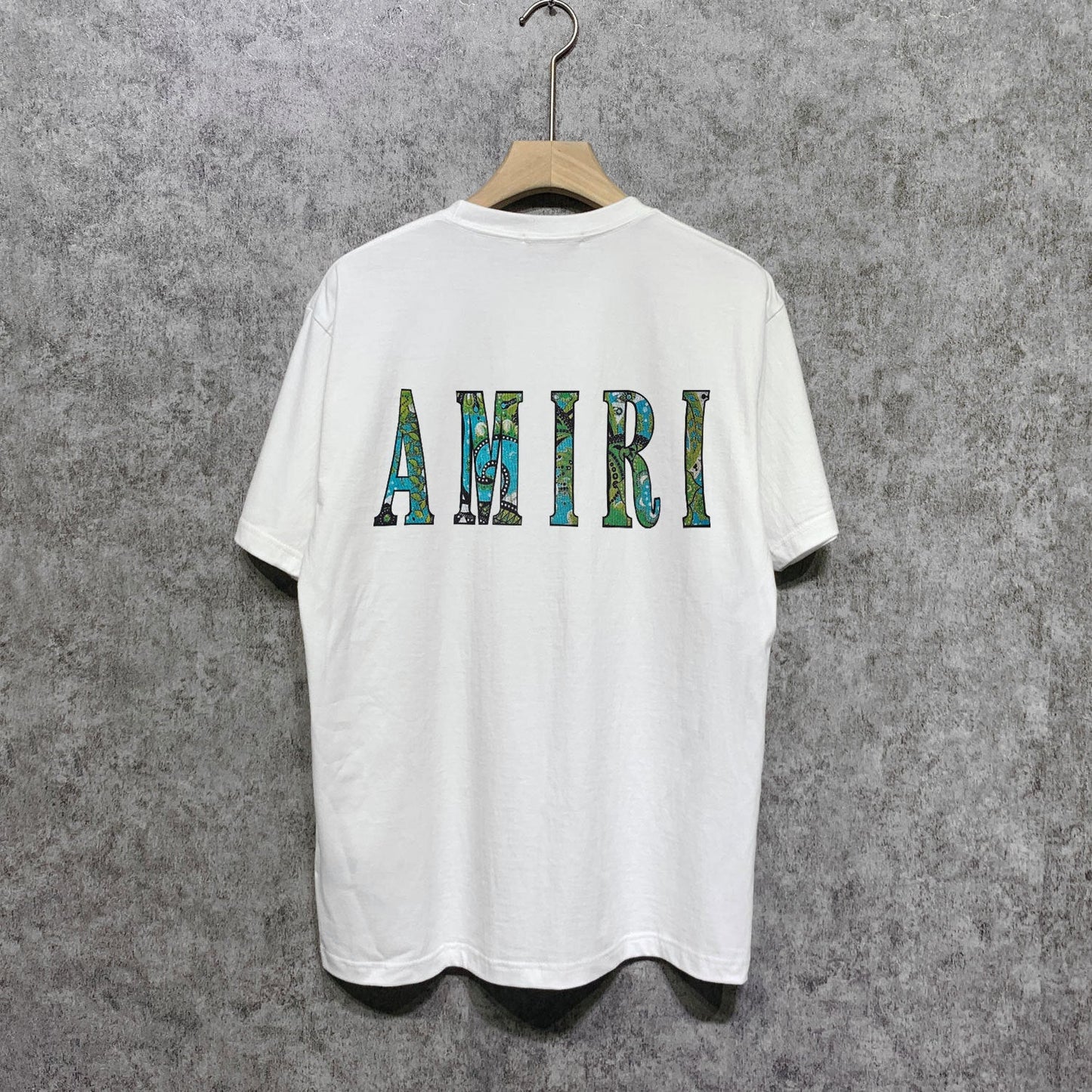 Amiri t shirts camouflage letterprinting short sleeves