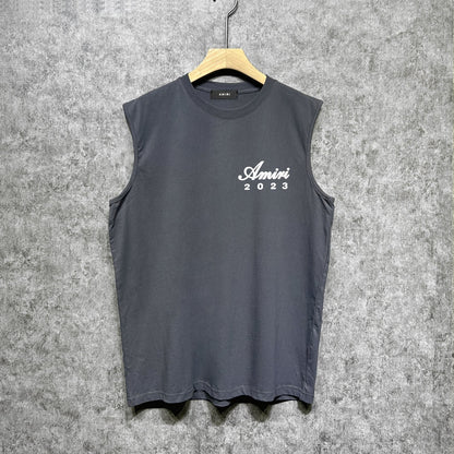 Amiri tank top giant rabbit printing