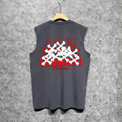 Amiri tank top bone print