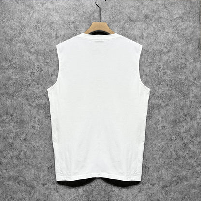 Amiri tank top gray gradient letterprinting