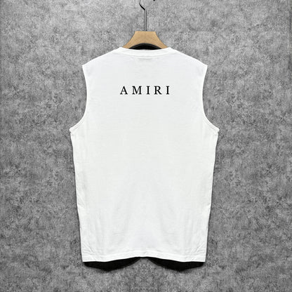 Amiri tank top small letter horizontal strip printing