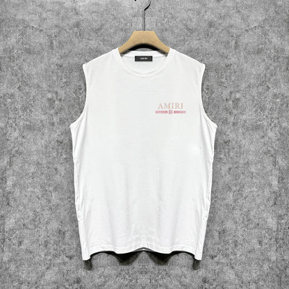Amiri tank top with crayon horizontal stripes printing
