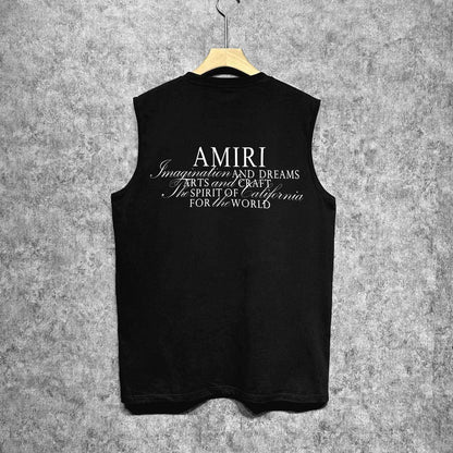 Amiri tank top hollywood art word printing