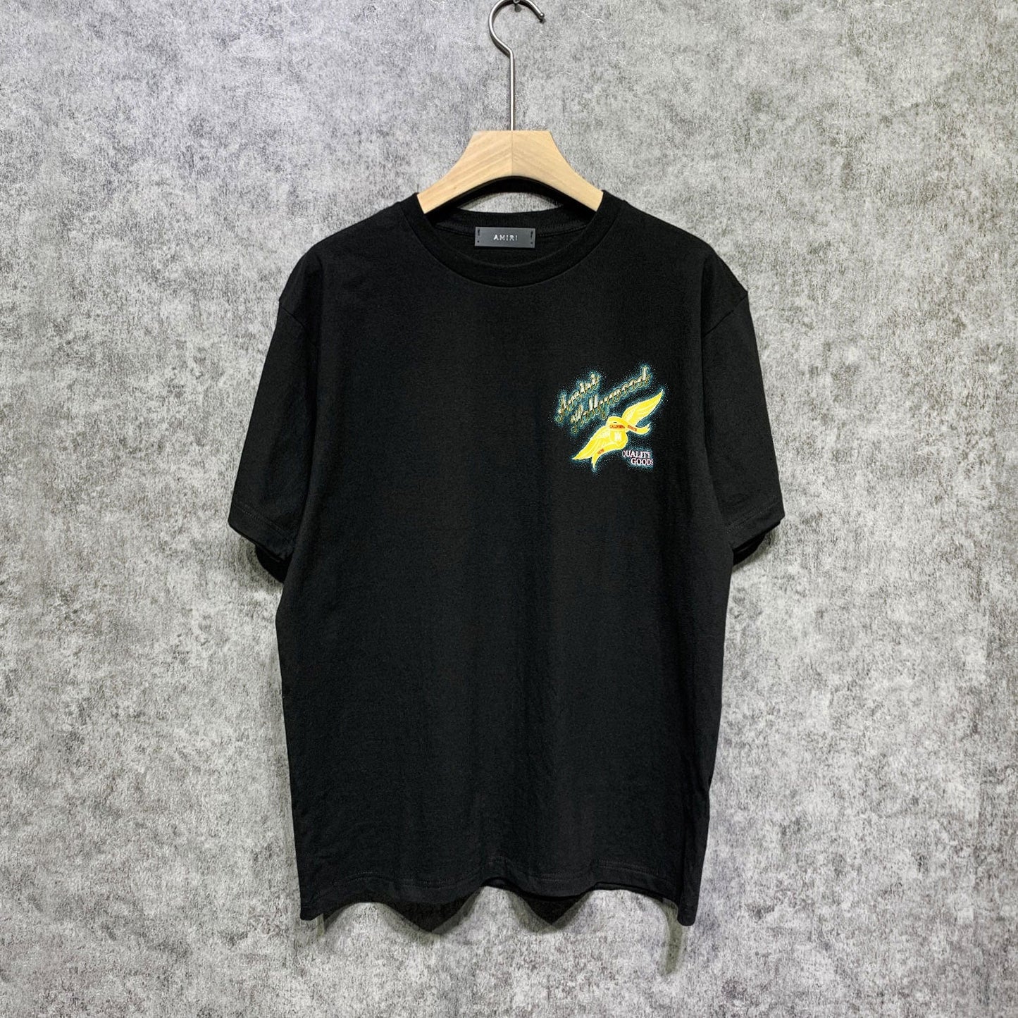 Amiri t shirts star point wings printing short sleeve
