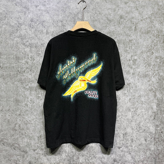Amiri t shirts star point wings printing short sleeve