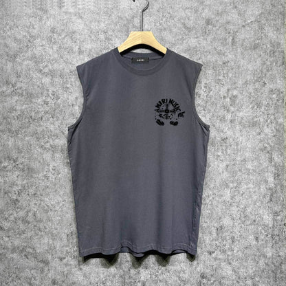 Amiri tank top note fan printing