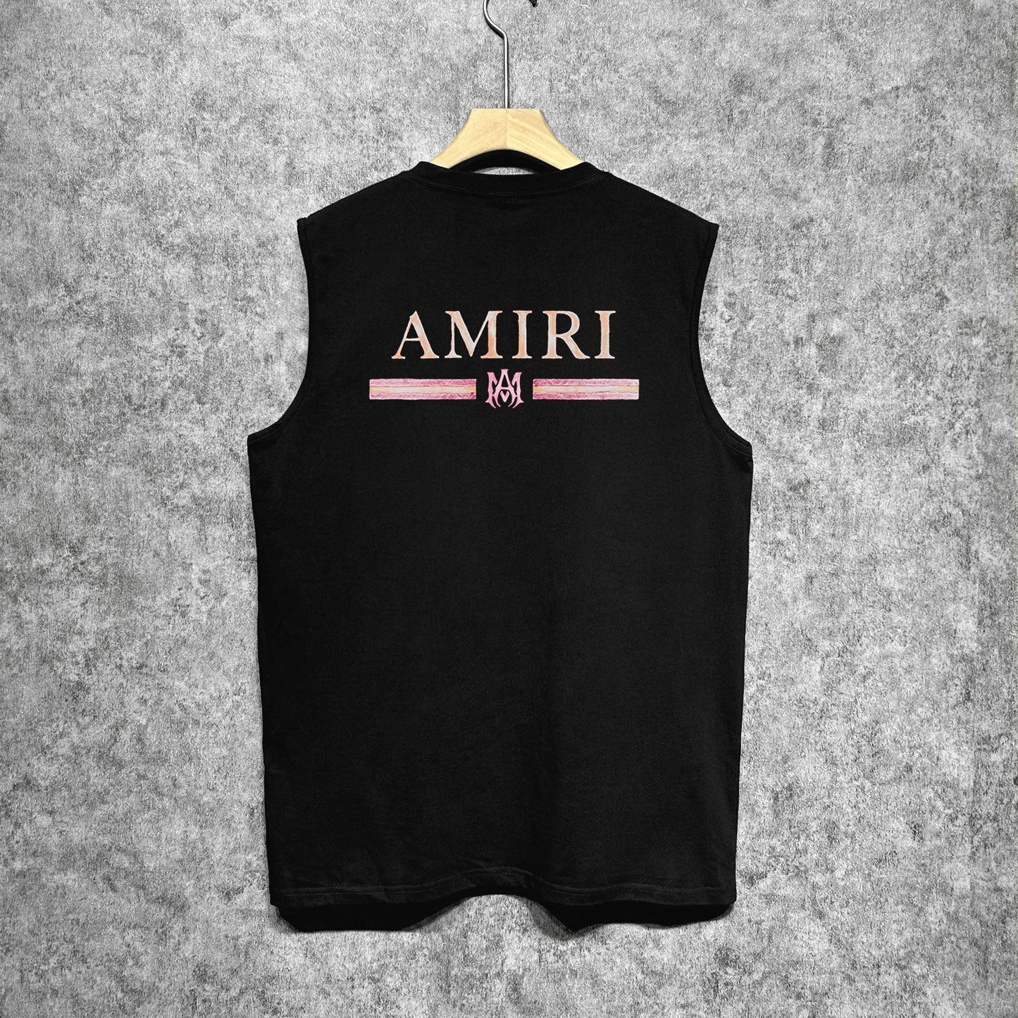 Amiri tank top with crayon horizontal stripes printing