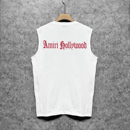 Amiri tank top sanskrit printing