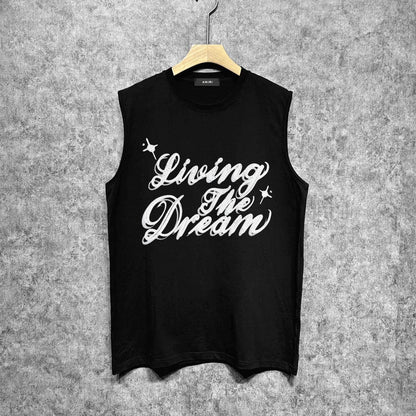 Amiri tank top cloud letterprinting