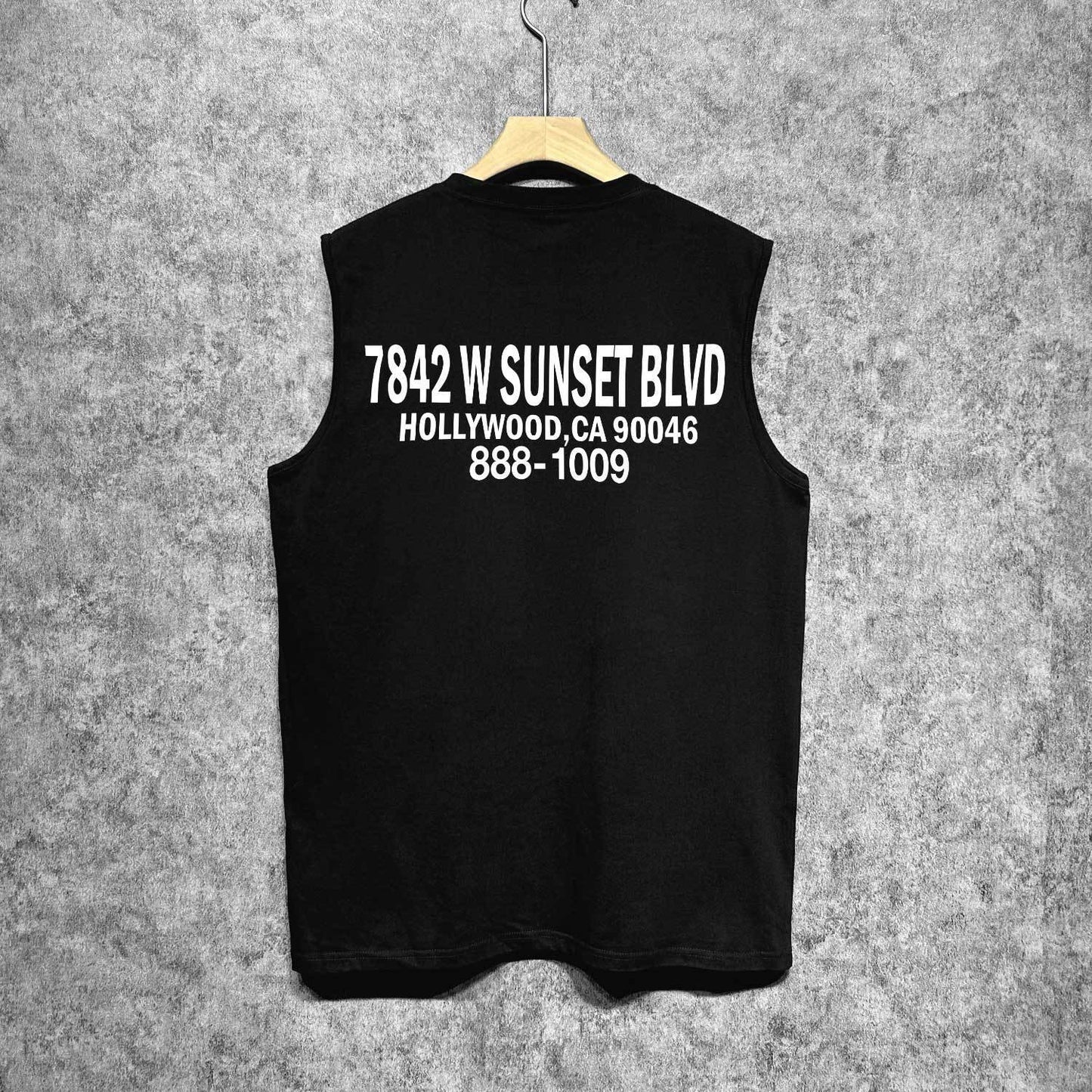Amiri tank top smoke gray wolf print