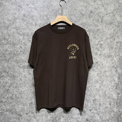 Amiri t shirts dice man printing short sleeves