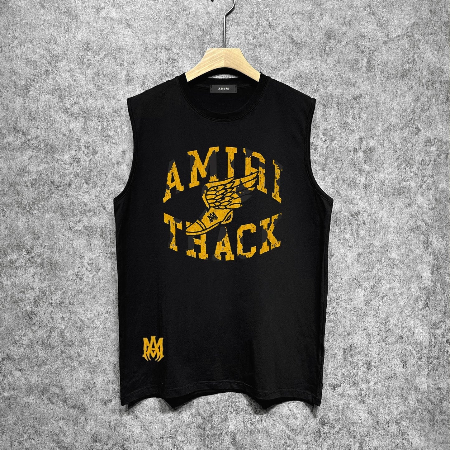 Amiri tank top winged flying shoe print