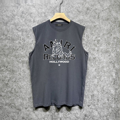 Amiri tank top big bad wolf letterprinting