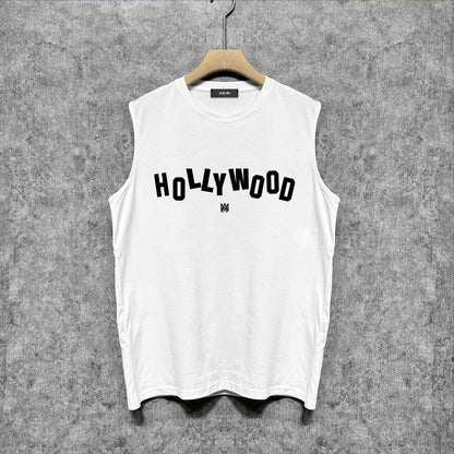 Amiri tank top hollywood letterprinting
