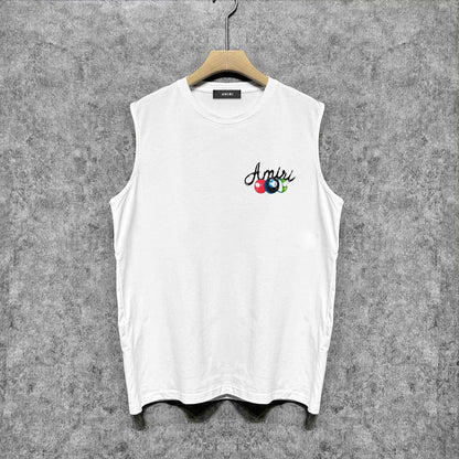 Amiri tank top billiard cue printing