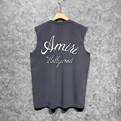 Amiri tank top letter padded printing