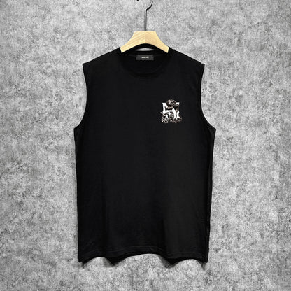Amiri tank top giant snake letter print
