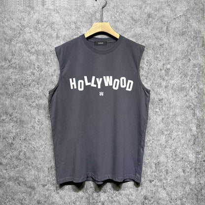 Amiri tank top hollywood letterprinting