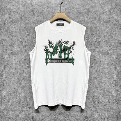 Amiri tank top coconut beach print