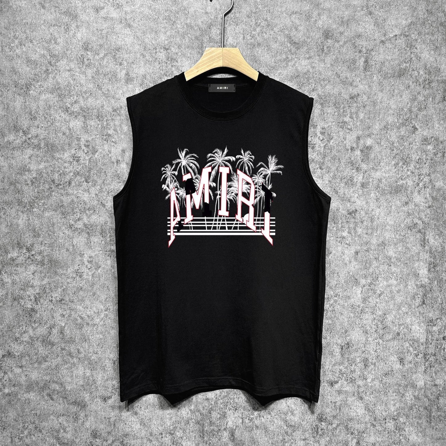 Amiri tank top coconut beach print