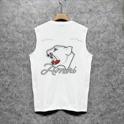 Amiri tank top black panther print
