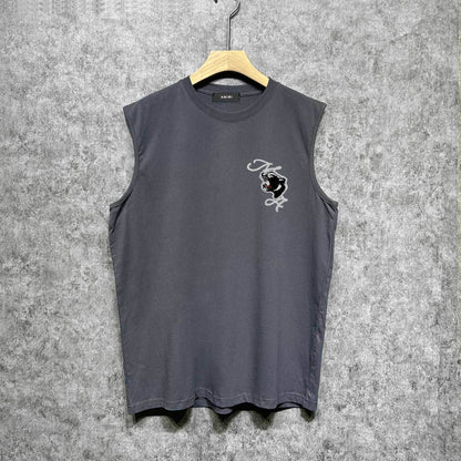 Amiri tank top black panther print
