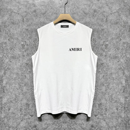 Amiri tank top new thick letterprinting